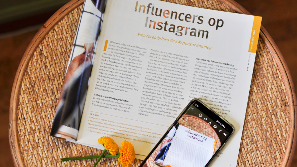 Product placement op Instagram door influencers - bachelorscriptie Claudia Lopes Carreiro