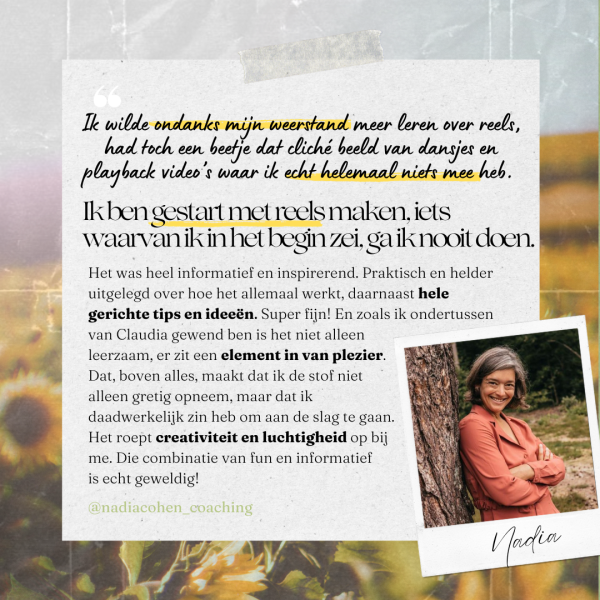 Reels Challenge (video's + werkboek) & Reels tutorials (onbeperkt toegang) - Afbeelding 3