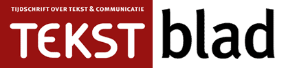 Logo tekstblad vakblad tekst en communicatie