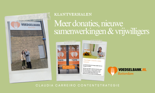 [Banner] Case study Voedselbank Rotterdam - Claudia Carreiro Contentstrategie
