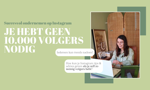 Succes op Instagram met weinig volgers